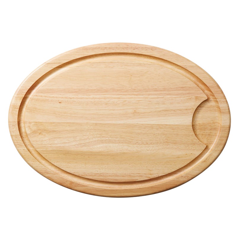 Rachael Ray Pantryware Wooden Cutting Board / Wooden Serving Board, Oval - 14 Inch, Brown - Image 4